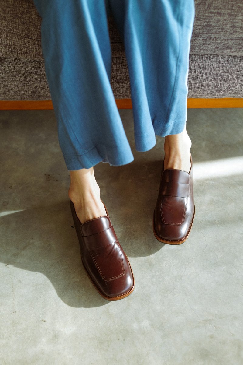 Carl (Burgandy) - 其他女款皮鞋 - 真皮 咖啡色