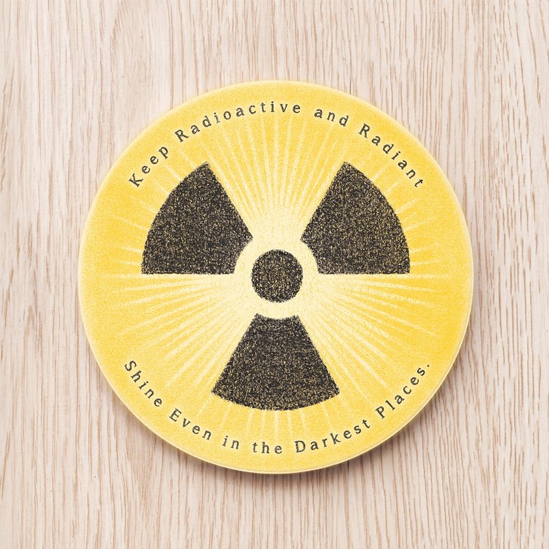 核子医学定制陶瓷杯垫  放射医学  辐射医学  医师礼物  放射师礼 - 杯垫 - 陶 