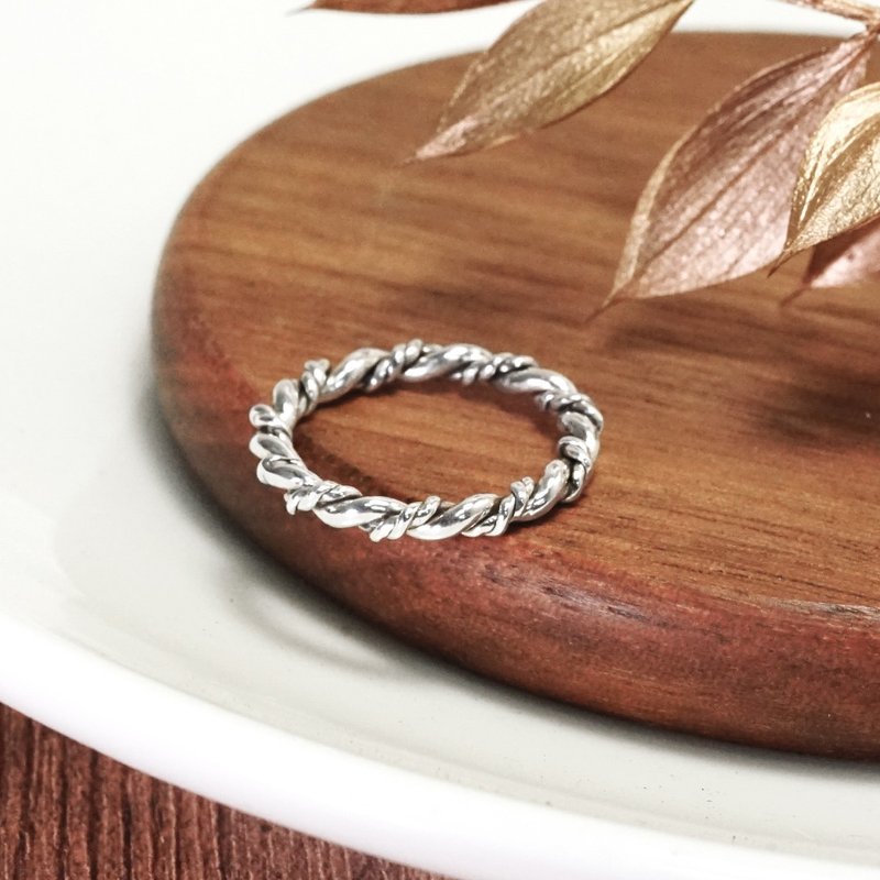 双麻花戒指 银戒体验课 ART64台中大鲁阁 银饰手作 文化币 - 金工/饰品 - 纯银 