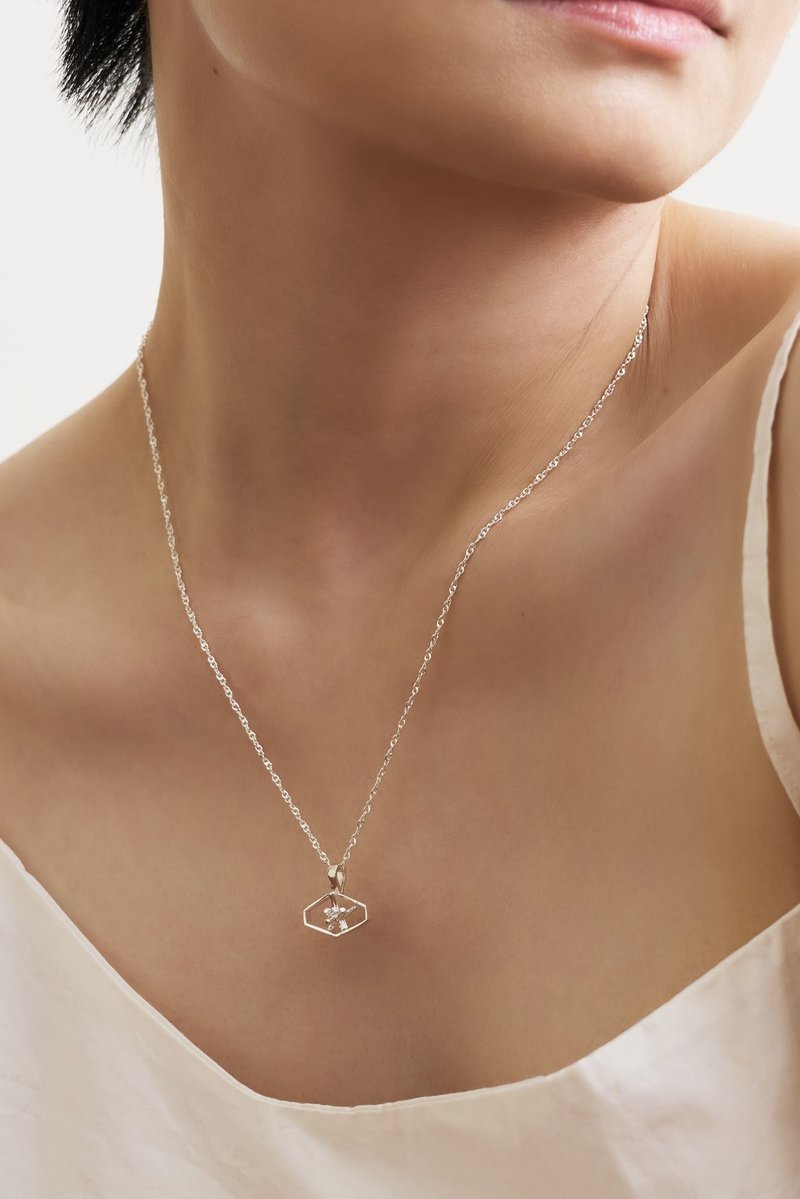 star radial | 星空放射 项链 - 项链 - 纯银 银色