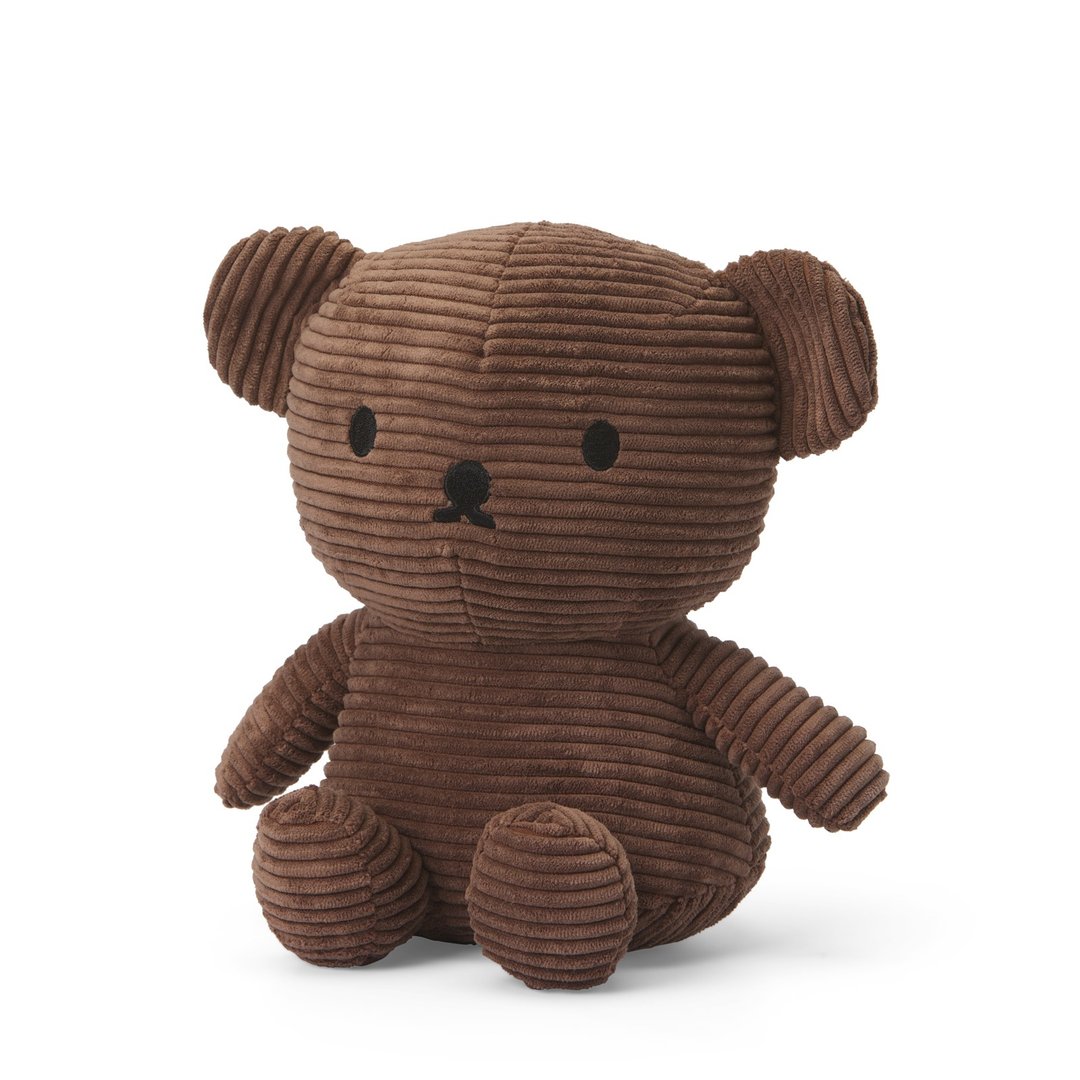 荷兰 Bon Ton Toys | Boris熊 灯芯绒娃娃 咖啡 24cm - 玩偶/公仔 - 其他材质 咖啡色