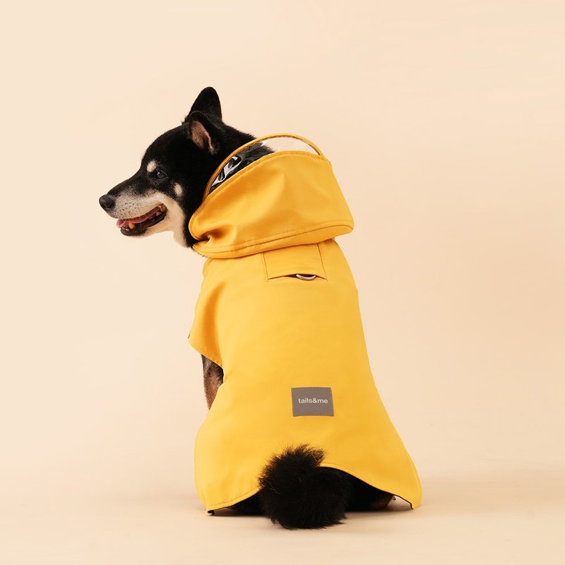 【tails&me 尾巴与我】经典宠物衣EH-宠物反光轻防水风衣(共两色) - 衣/帽 - 聚酯纤维 多色