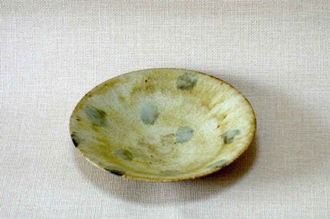 Moe yellow glaze bowl (polka dot) - 碗 - 陶 