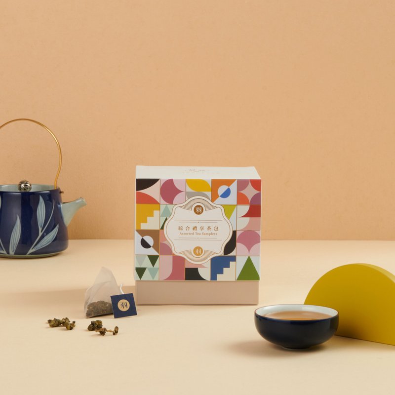 羽曦堂-综合原叶三角立体茶包组12入 乌龙/青茶/红茶 - 茶 - 新鲜食材 多色