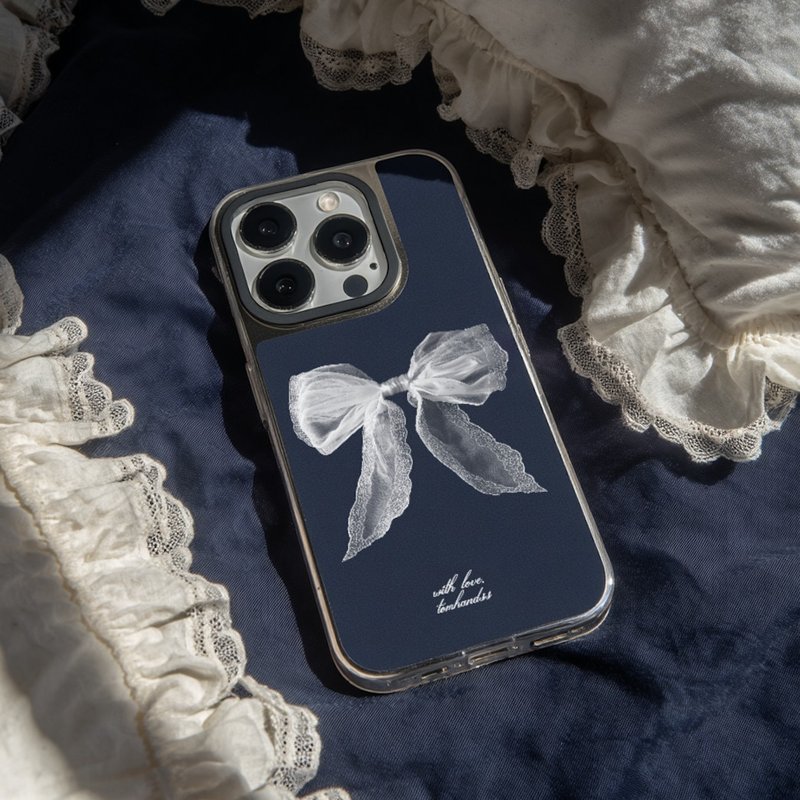 【Beautiful in White 01】银框磨砂面 MagSafe iPhone手机壳 - 手机壳/手机套 - 其他材质 