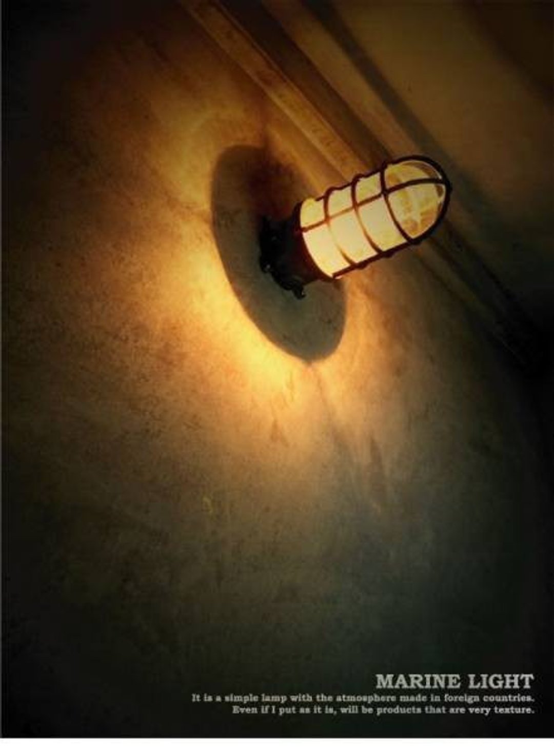 Limited Quantity Ship Light Marine Lamp Industrial Overseas Industrial Shabby - 摆饰 - 木头 
