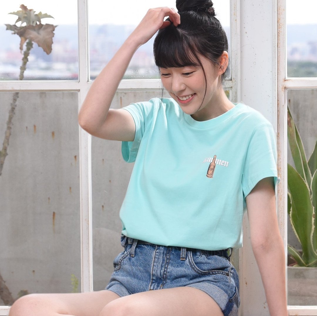 【台湾跳岛系列Tee】金门58度高粱。中磅细纤纯棉。透气舒适版 - 女装 T 恤 - 棉 