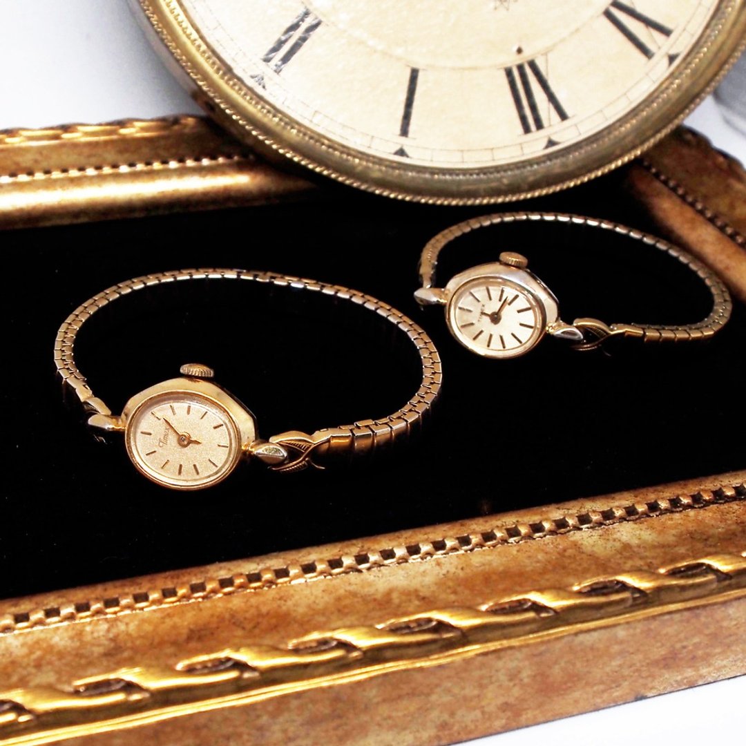 1970年代 Timex 美国极简风格款机械表 - 女表 - 其他金属 金色