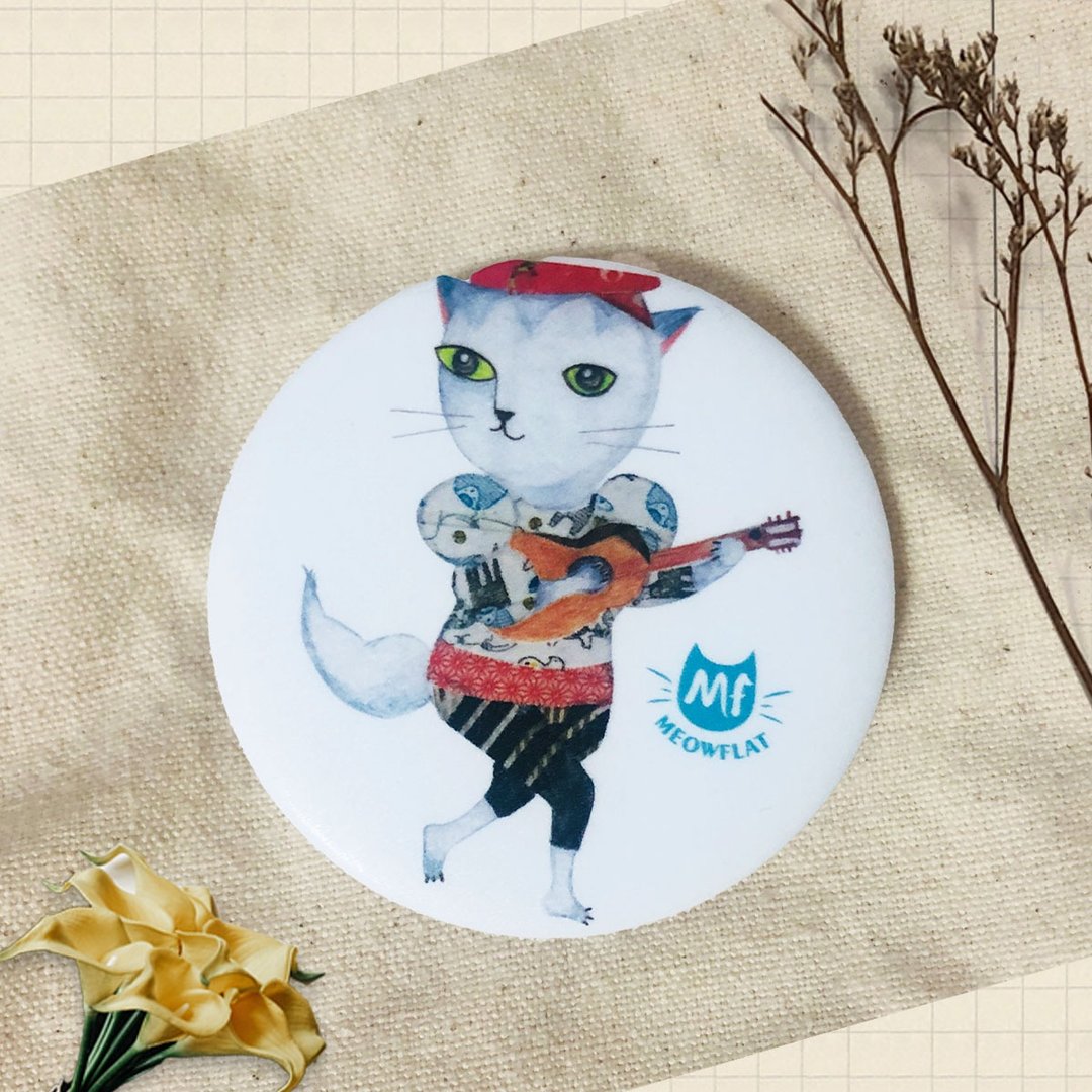 Meowflat 胸章/徽章/别针|旅行猫系列 - 徽章/别针 - 塑料 