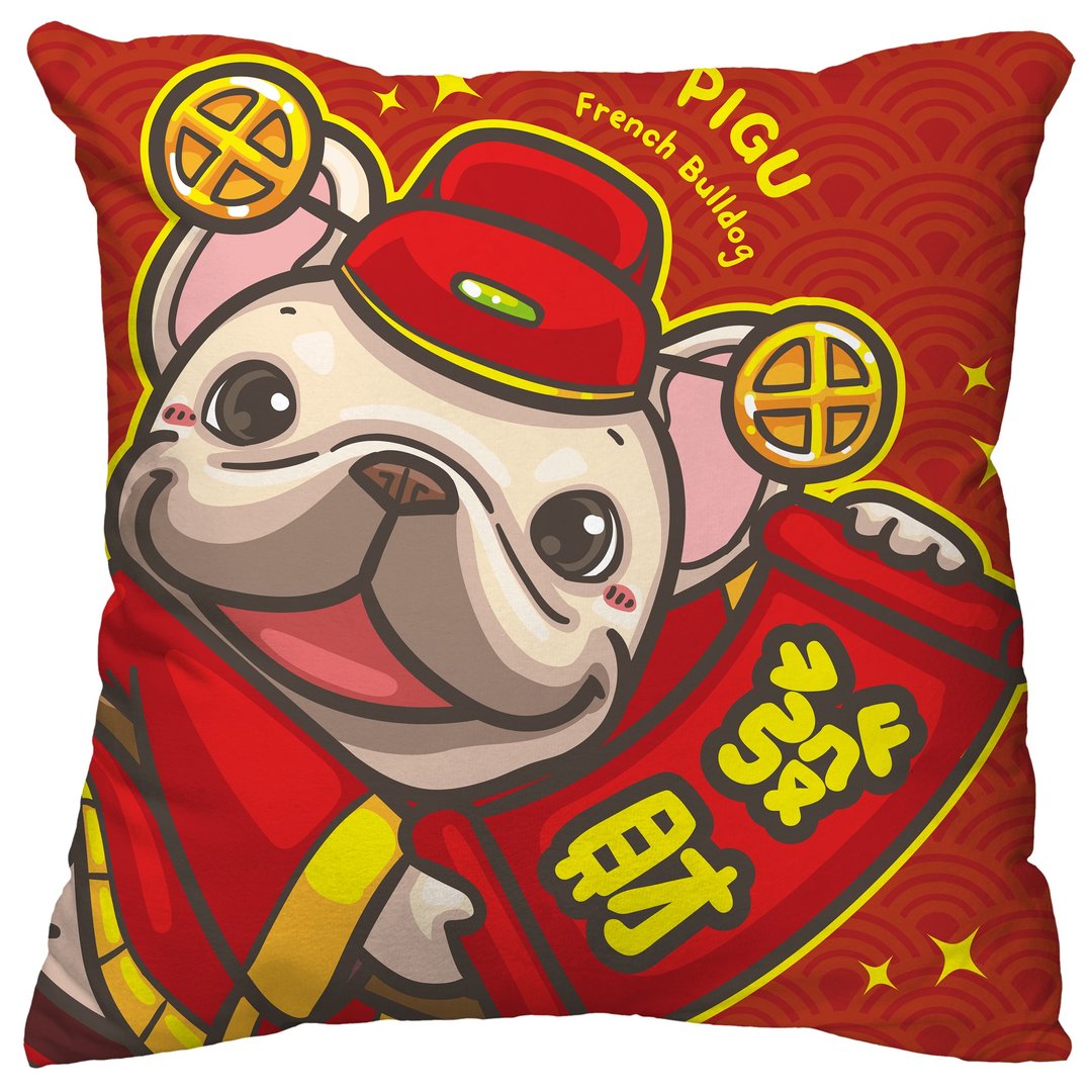 一神法斗皮古系列抱枕【皮古发财】 - 枕头/抱枕 - 棉 多色