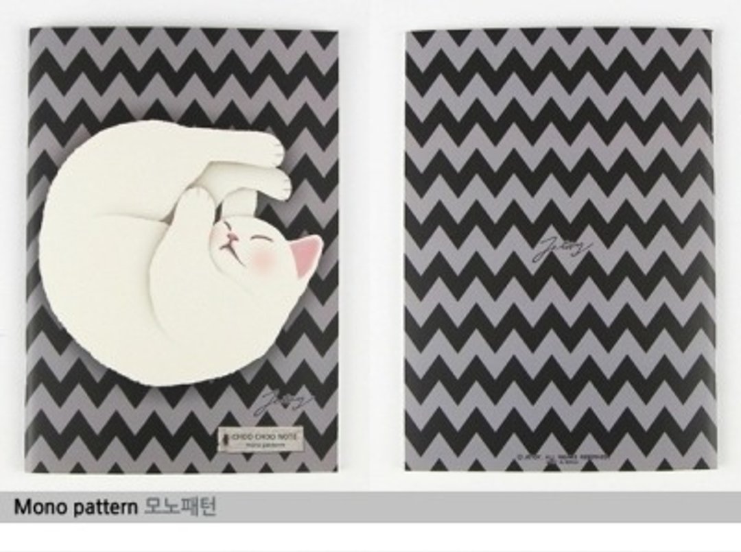 JETOY, 甜蜜猫 B5 笔记本 (横条 64p)_Mono pattern (J1603108) - 笔记本/手帐 - 纸 多色