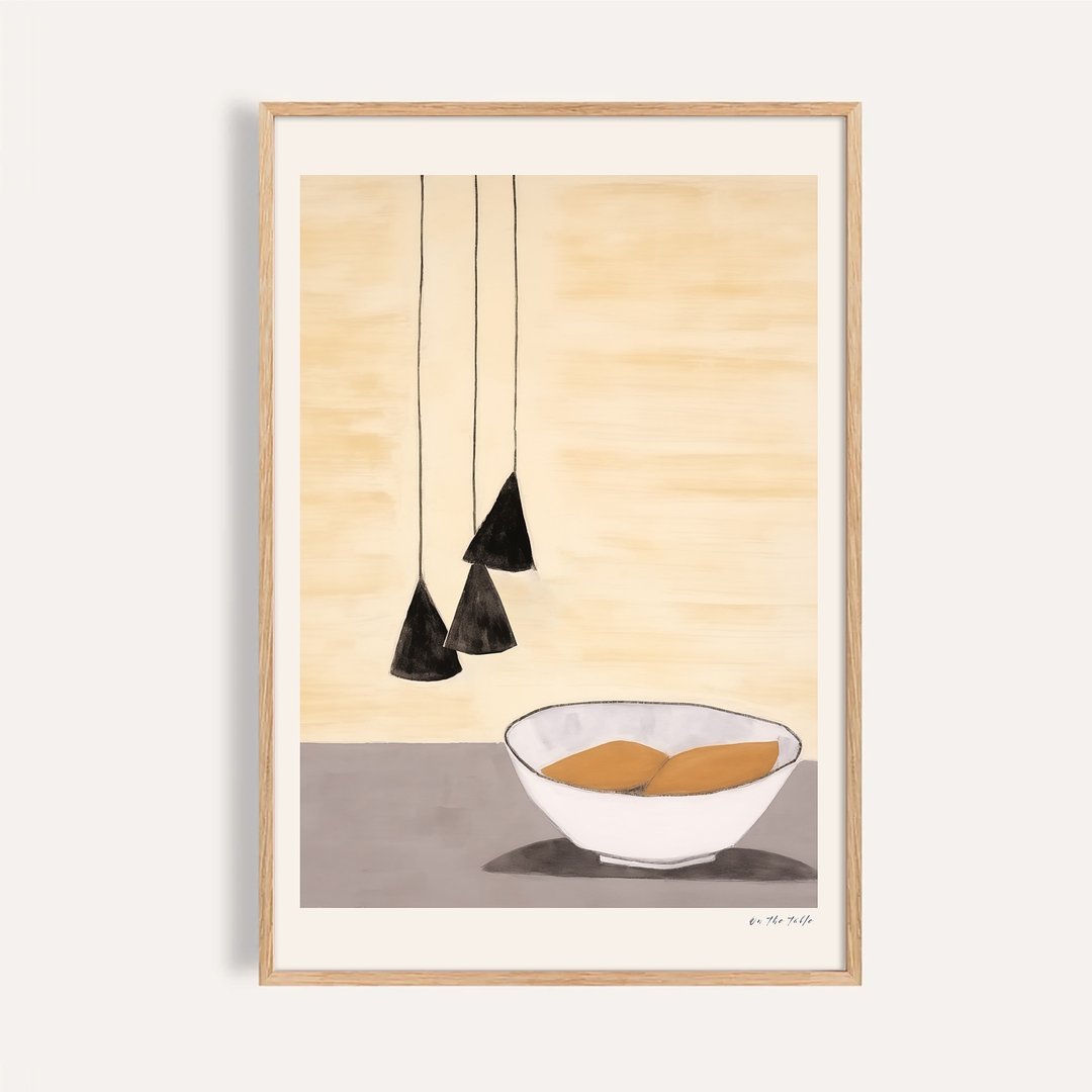 果实与灯光 Fruits & Lights / 当代版画静物挂画 画芯 海报 - 海报/装饰画/版画 - 纸 