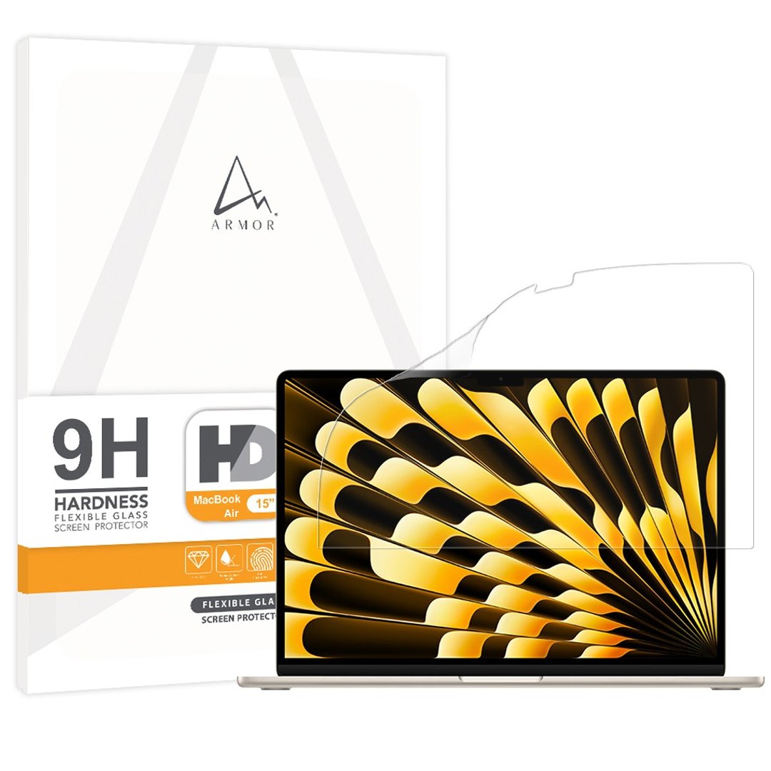 ARMOR MacBook Air 15 (M5/M4/M3/M2) 软性玻璃9H 高清萤幕保膜 - 电脑配件 - 其他材质 