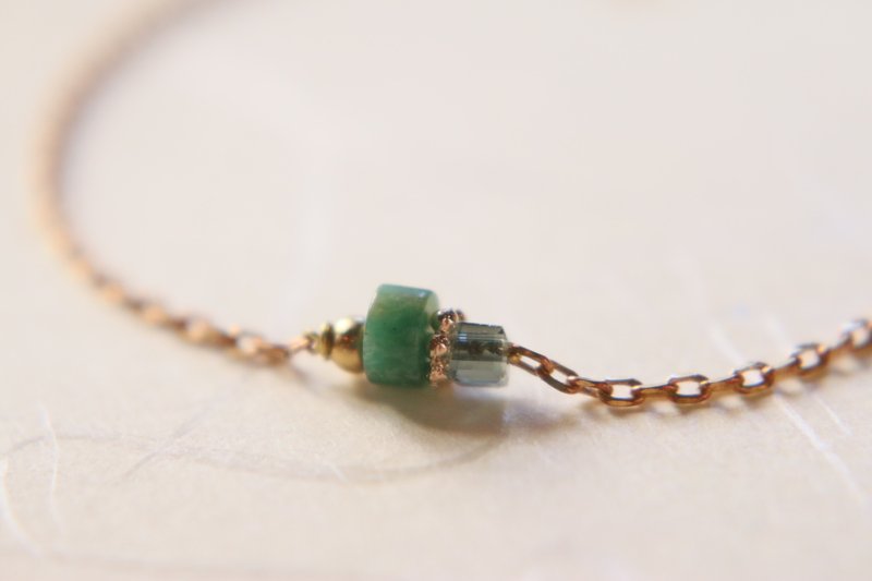 <☞ HAND IN HAND ☜> 绿松石-看海  手链 (0654) - 手链/手环 - 宝石 绿色