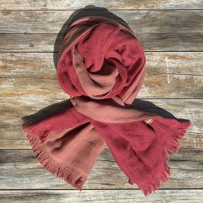 【Chouettehome】CM联名今治双色围巾|独家订制|百搭配件|日本制 - 围巾/披肩 - 棉．麻 多色