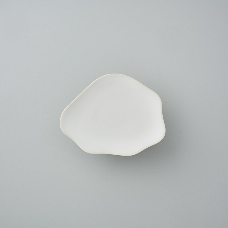 漾 │ Ripple - 浅盘 小(B) - 浅碟/小碟子 - 瓷 白色