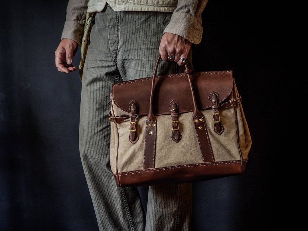 Well-Dressed Satchel Canvas 水洗帆布款 - 手提包/手提袋 - 真皮 多色