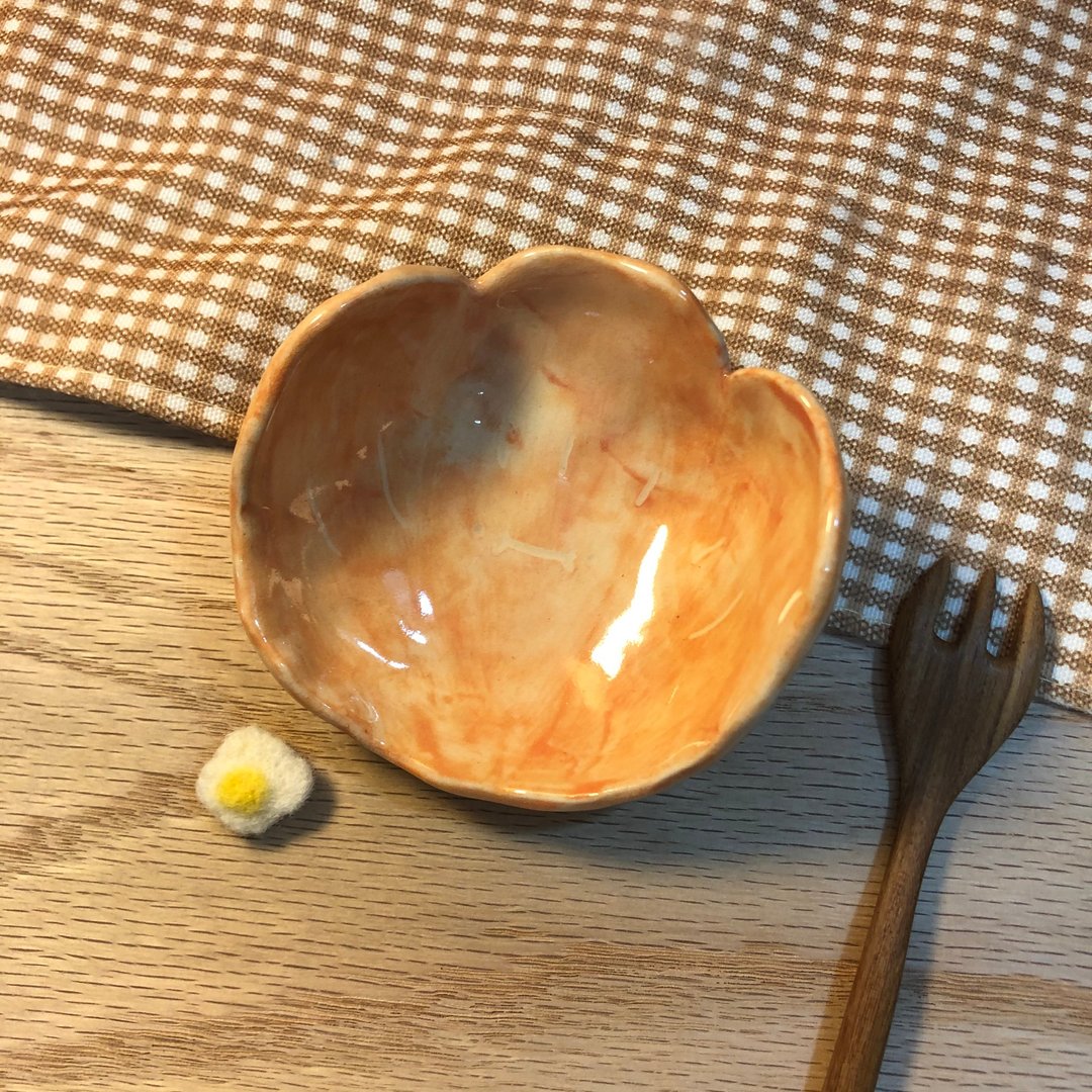 小花花－要浅不深皿 - 浅碟/小碟子 - 陶 粉红色