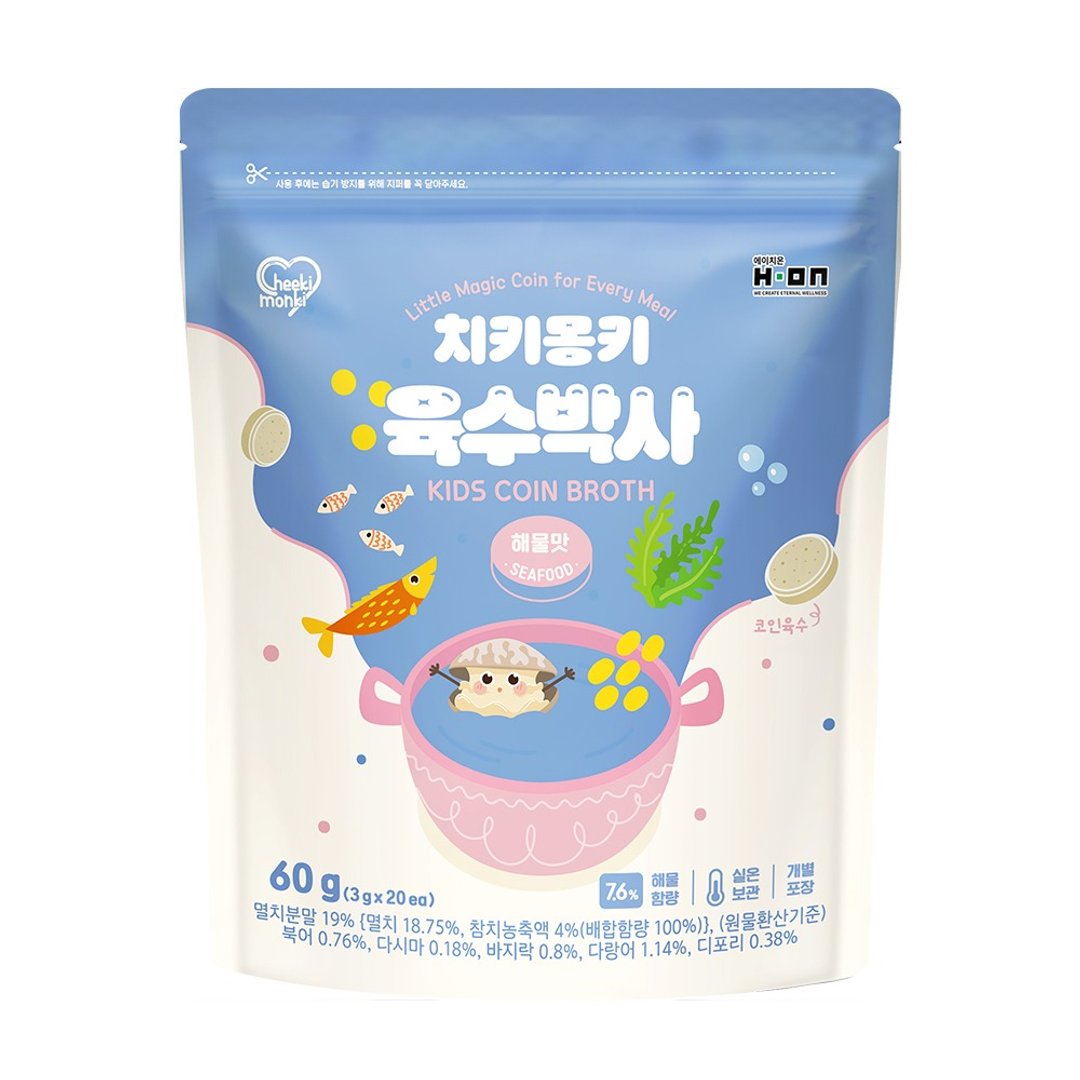 韩国【Cheeki Monki】魔法厨房汤锭 海鲜蔬菜(60g) - 其他 - 其他材质 