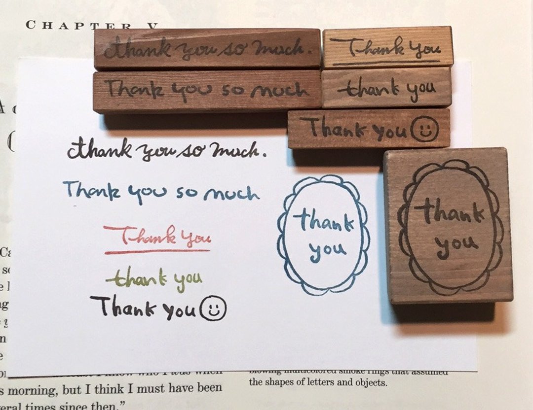 【Thank you】印章组 - 印章/印台 - 其他材质 咖啡色