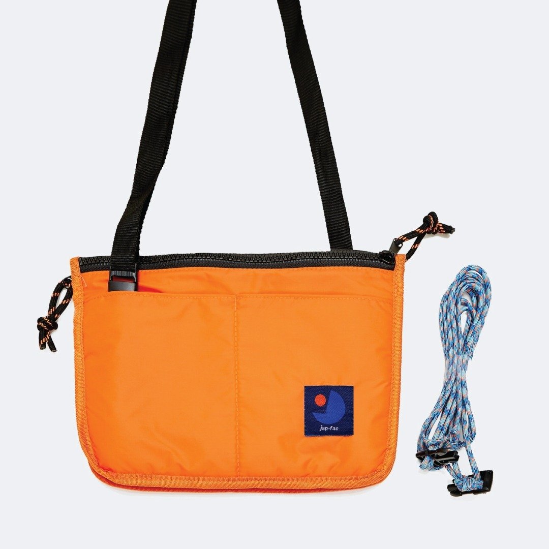 japfac Candy Nylon : Orange - 侧背包/斜挎包 - 尼龙 橘色