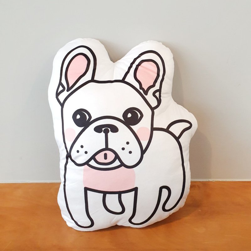 法斗 抱枕 午睡枕 - 枕头/抱枕 - 其他材质 白色