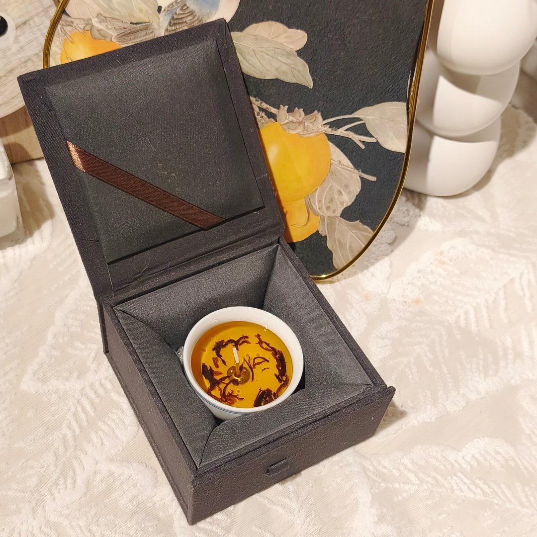 香港特色手信 - 焗盅茶杯香薰蜡烛连礼盒 - 蜡烛/烛台 - 蜡 咖啡色