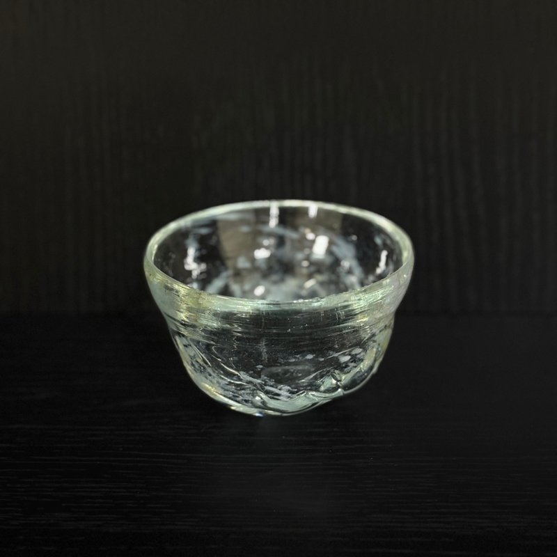 玻璃碗浅蓝绿粉山棱线 - 碗 - 玻璃 