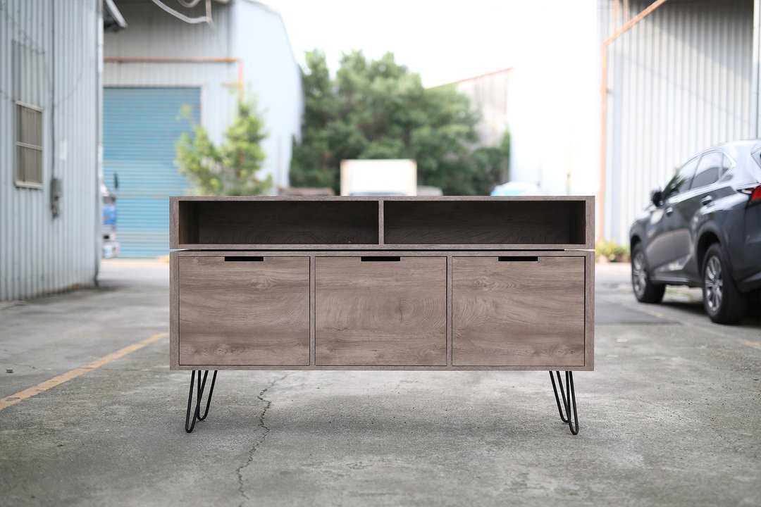 轻工业LOFT铁脚造型置物柜/储物柜/电视柜/商业空间 - 其他家具 - 木头 咖啡色