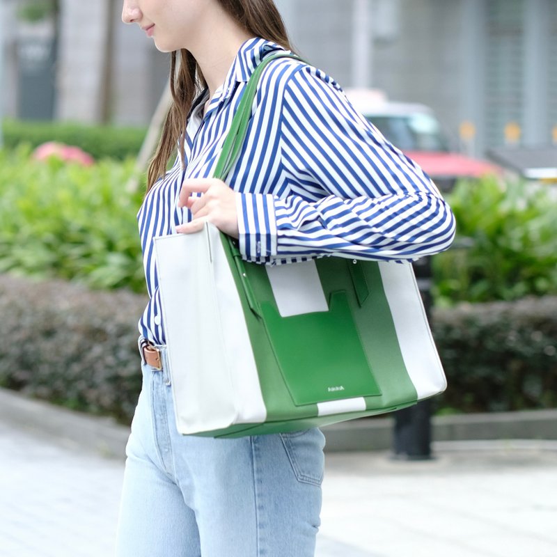 R for Rectangle 绿色大号手提袋 - 手提包/手提袋 - 环保材料 绿色