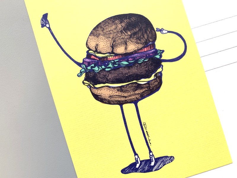 手机食先 - 明信片及高品质画作印刷 - 卡片/明信片 - 纸 