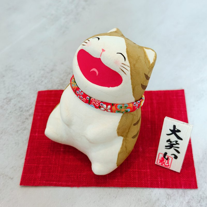 日本【RYUKODO】授权-暴富开运招财猫(坐)|礼物|结婚|圣诞礼盒|入 - 摆饰 - 纸 