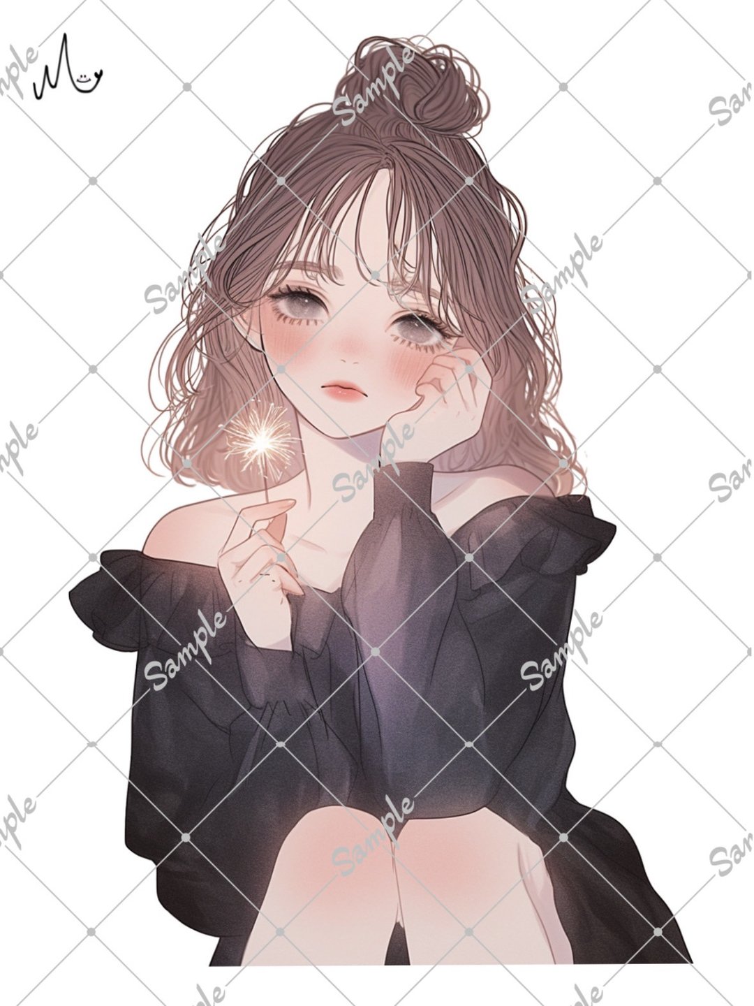 原创插画人物贴纸 - 贴纸 - 纸 