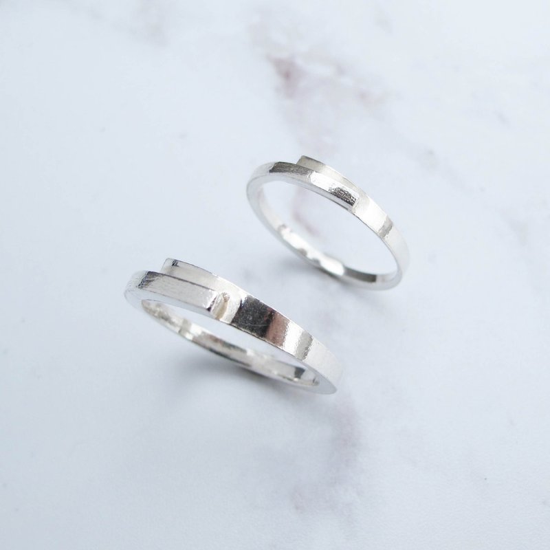 DIY手工银饰教学卷 | 文化币可 |交叠 纯银情侣对戒 | 大员囡仔 - 金工/饰品 - 纯银 