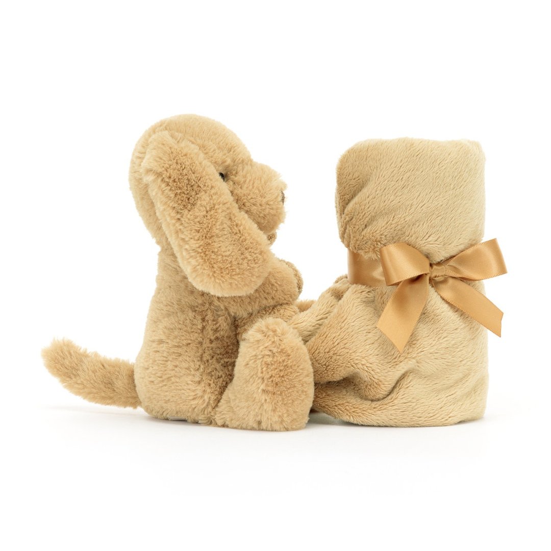 Bashful Toffee Puppy Soother 小黄狗安抚巾 约33厘米 - 围嘴/口水巾 - 聚酯纤维 金色