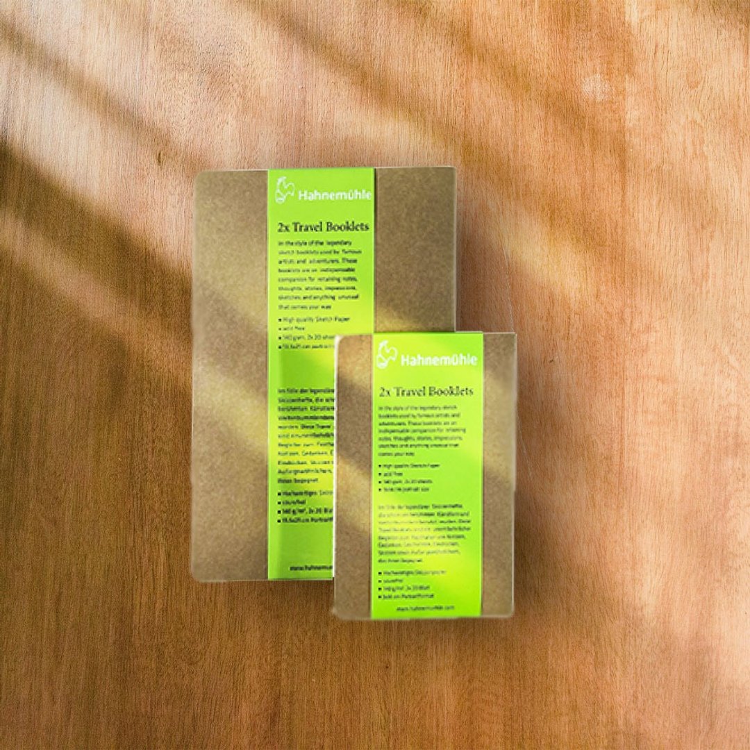 德国 HAHNEMUHLE  旅行绘图轻巧本/13.5*21cm直式/140gsm - 笔记本/手帐 - 纸 卡其色