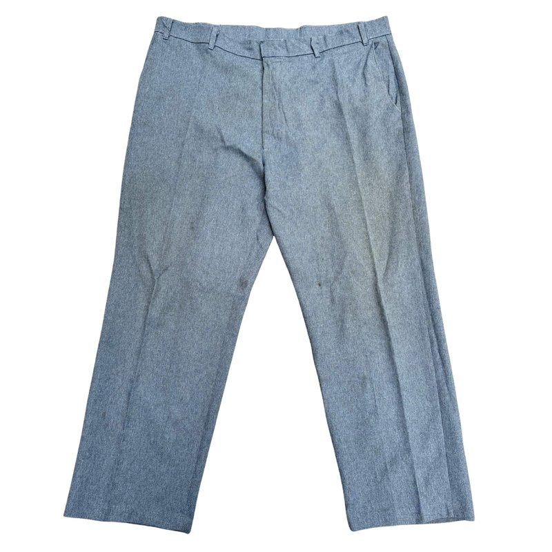 复古 70 年代 Levis Action Slacks 男士灰色长裤 - 直筒裤（美国制造） - 男士长裤 - 棉．麻 灰色