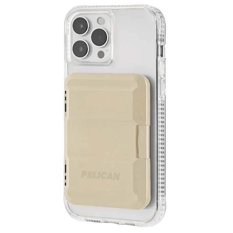 Pelican 派力肯 MagSafe 专用硬式磁吸卡片收纳盒 - 沙色 - 其他 - 其他材质 