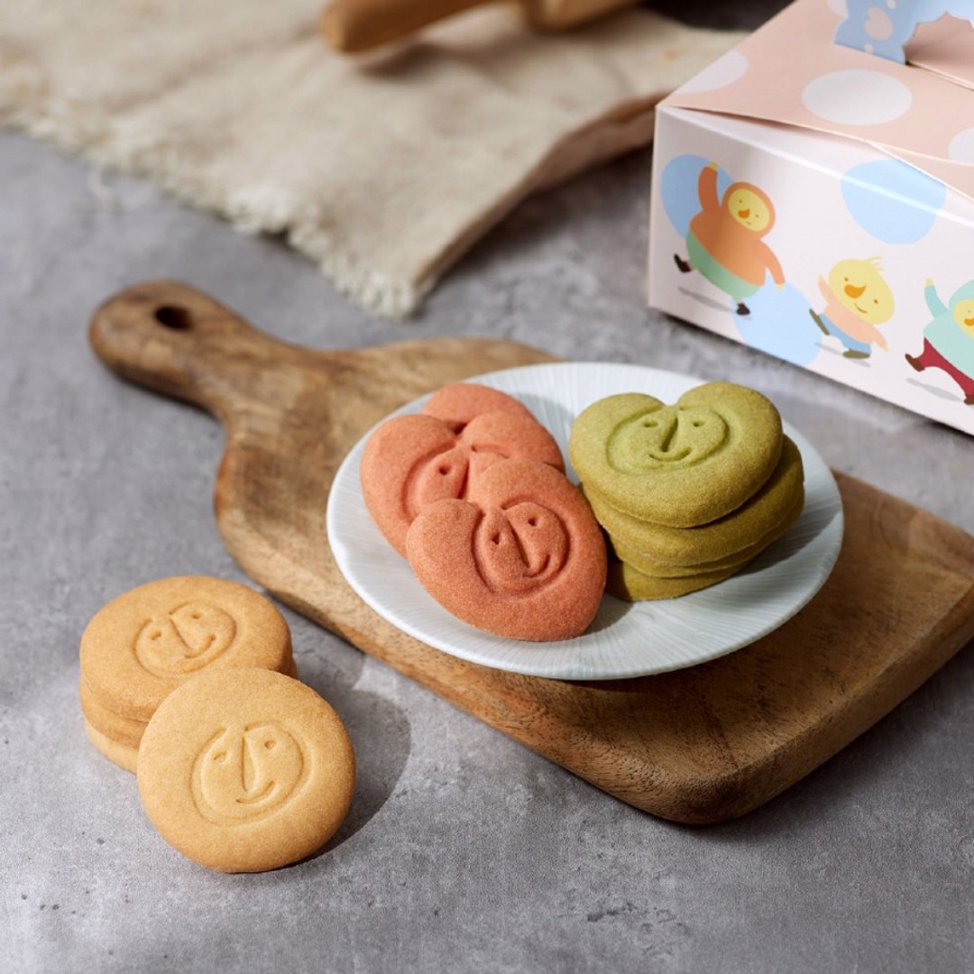 【喜憨儿】LOGO 饼干 10 片独享盒 I 单片装 - 手工饼干 - 新鲜食材 