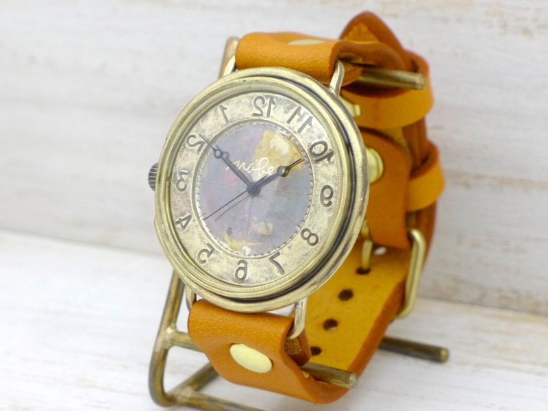 Handmade watch reverse rotation model GIGANT-B-Rev 42mm Brass reverse rotation model (JUM129Rev) - 女表 - 铜/黄铜 金色