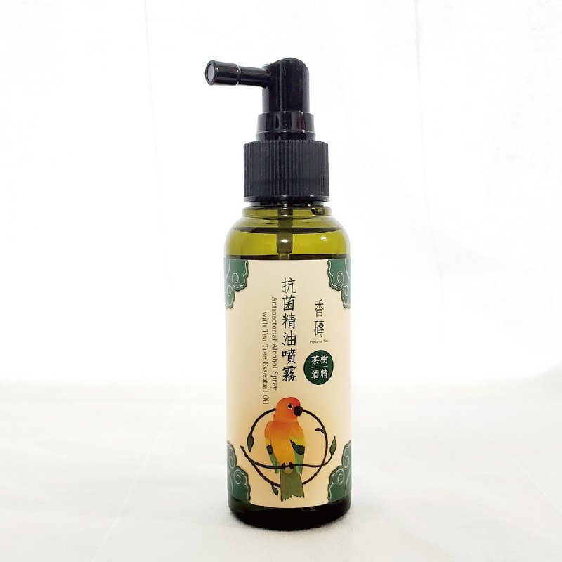 防疫大作战/抗菌精油喷雾【鸟语花香】75%酒精&茶树精油-100ml - 香薰/精油/线香 - 精油 