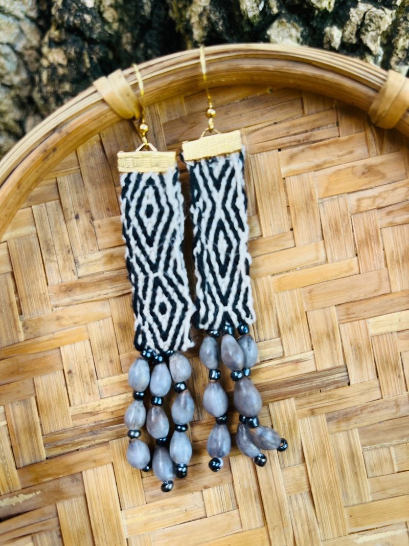 原住民/赛德克族/织布/耳环 - 耳环/耳夹 - 其他材质 