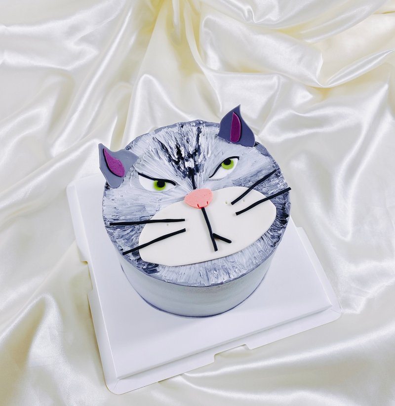 猫咪 蛋糕 生日蛋糕 定制化 甜点 弥月 婚礼 6 8寸 面交 - 蛋糕/甜点 - 新鲜食材 灰色