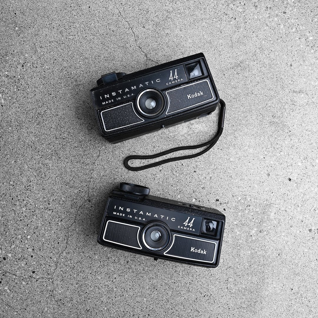 Vintage 1969 Kodak Instamatic 44 柯达古董相机 / Vintage 古着 - 相机 - 棉 黑色