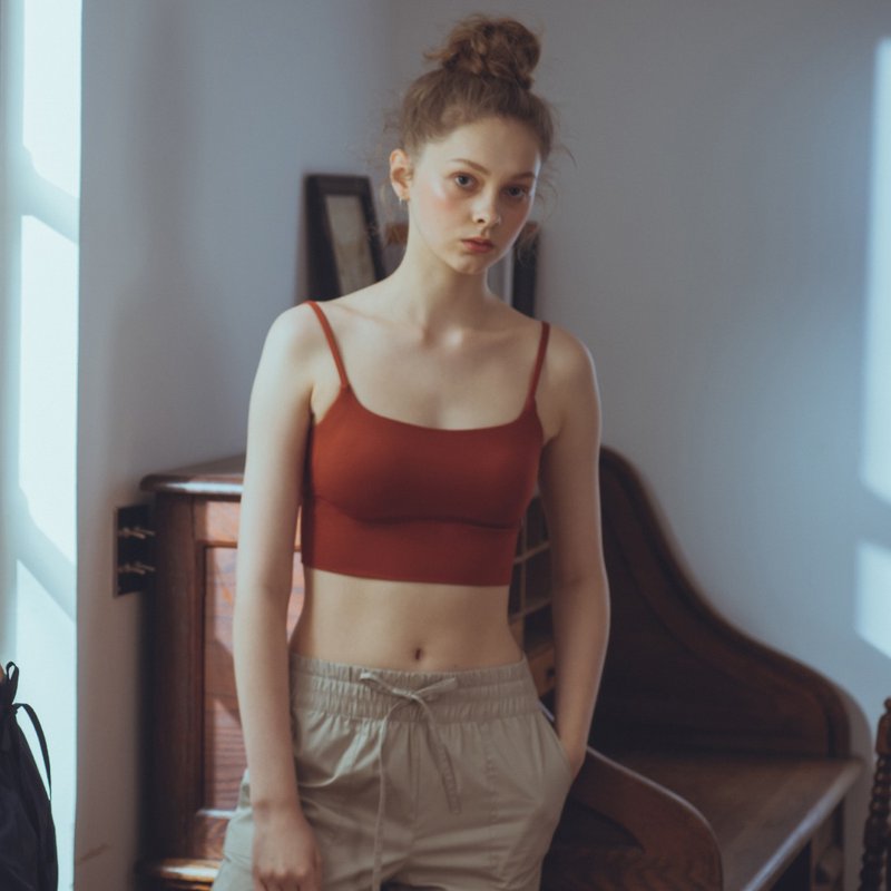 【MACACA】之初 3D Bra - AMA0953 朱红 - 女装运动内衣 - 聚酯纤维 红色