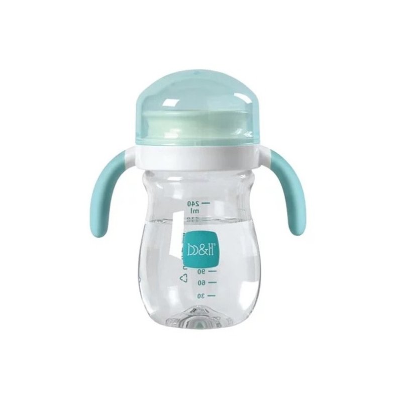 b&h TRITAN 儿童360度防漏连盖学习杯 240ml - 儿童餐具/餐盘 - 其他材质 透明