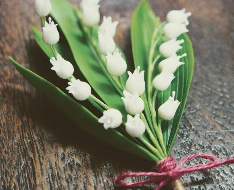 幸福花语-铃兰小花束 - 摆饰 - 粘土 