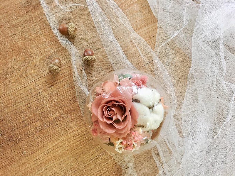 玻璃花罩【Mrs】干燥花玻璃罩 干燥花盅 生日礼物 玫瑰玻璃罩 - 干燥花/捧花 - 植物．花 