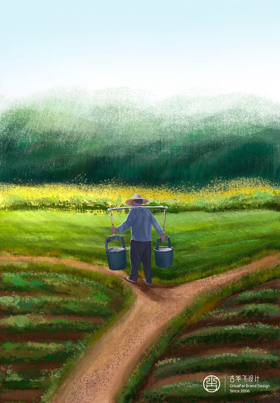 【数码】人物风景 定制插画 \ 家乡 亲人 \ 电子档 \ 客制化 - 电子手绘真人画像/绘画/插画 - 其他材质 