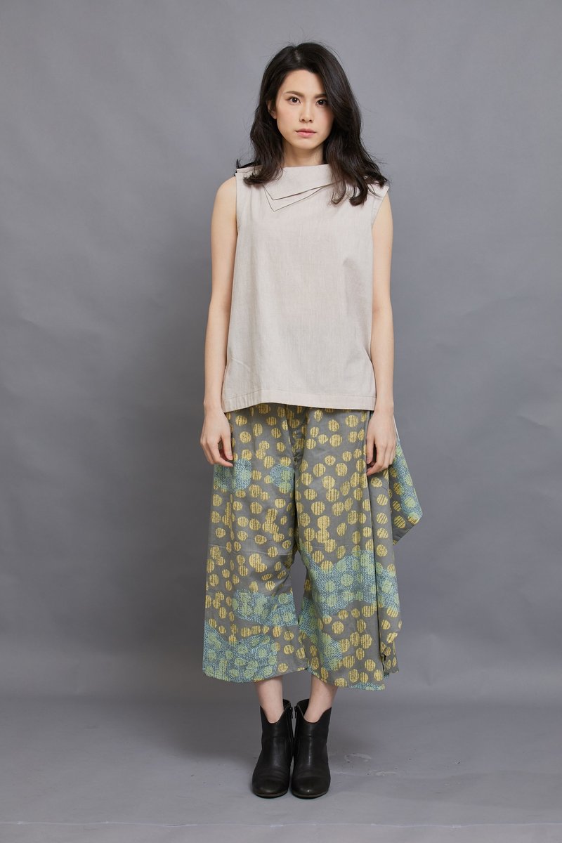 单伞裤_黄昏营火_公平贸易 - 女装长裤 - 棉．麻 金色